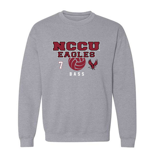 NCCU - NCAA Women's Volleyball : Aniah Bass - Classic Fashion Shersey Crewneck Sweatshirt-0