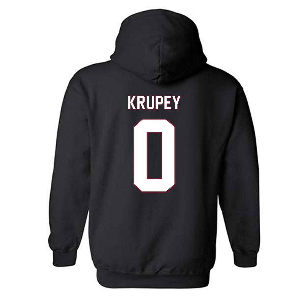 NCCU - NCAA Softball : Elana Krupey - Replica Shersey Hooded Sweatshirt-1