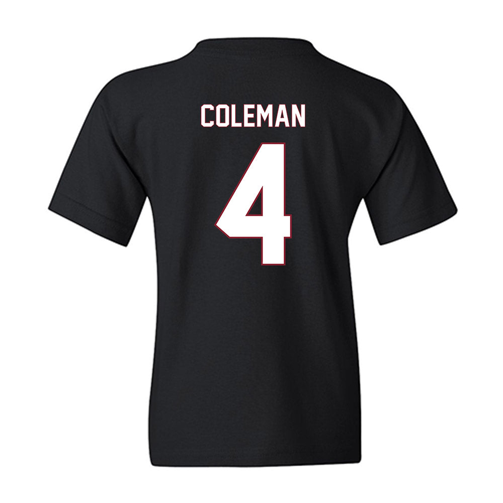 NCCU - NCAA Women's Basketball : Tierney Coleman - Replica Shersey Youth T-Shirt-1