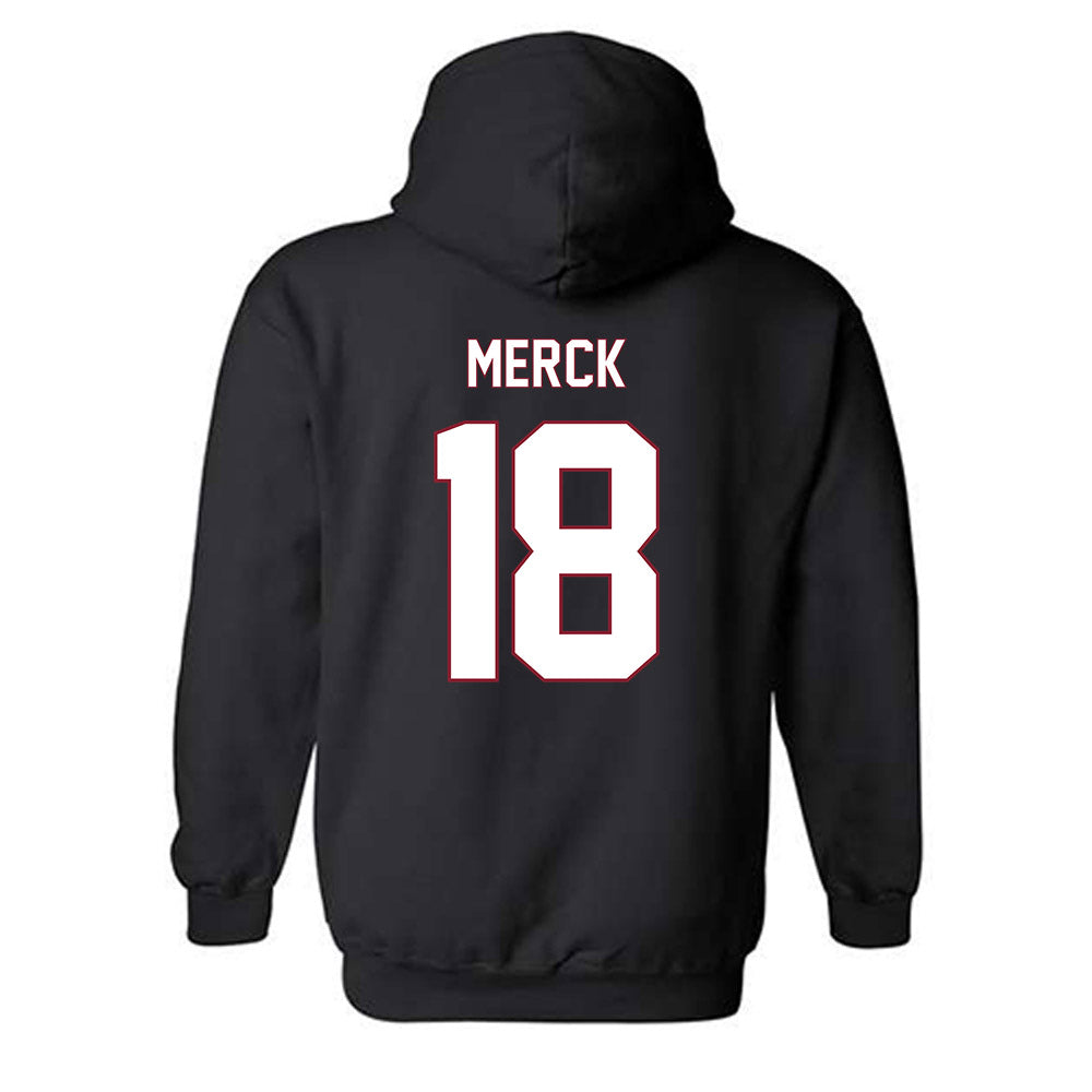NCCU - NCAA Football : Carter Merck - Replica Shersey Hooded Sweatshirt-1