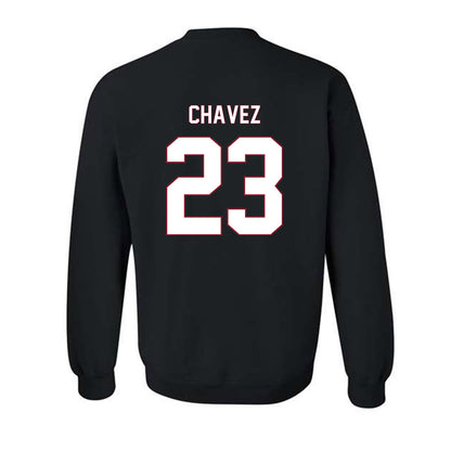 NCCU - NCAA Softball : Izabella Chavez - Replica Shersey Crewneck Sweatshirt-1