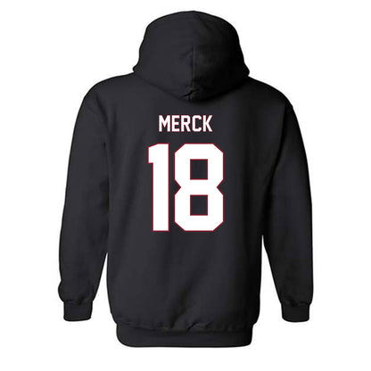 NCCU - NCAA Football : Carter Merck - Replica Shersey Hooded Sweatshirt-1