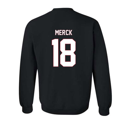 NCCU - NCAA Football : Carter Merck - Replica Shersey Crewneck Sweatshirt-1