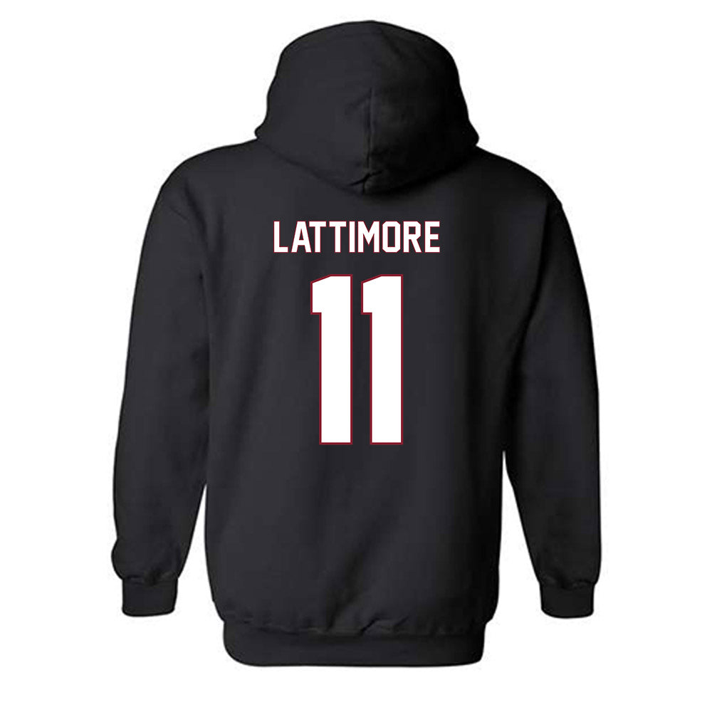 NCCU - NCAA Men's Basketball : Gage Lattimore - Replica Shersey Hooded Sweatshirt-1