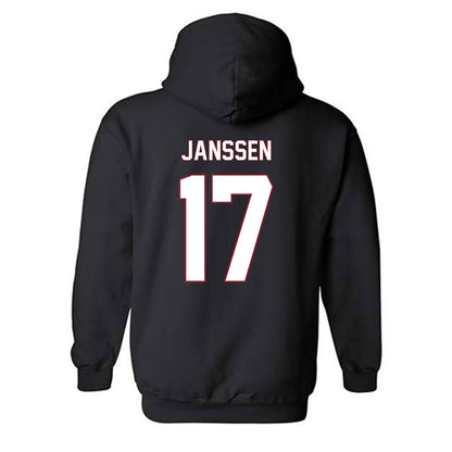 NCCU - NCAA Softball : Madeline Janssen - Replica Shersey Hooded Sweatshirt-1
