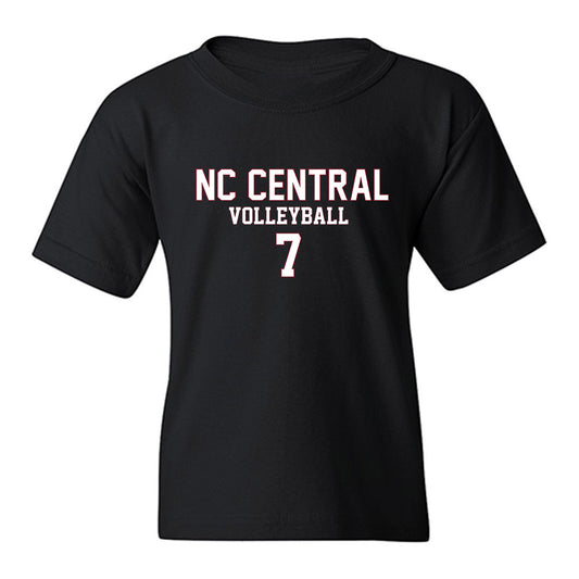 NCCU - NCAA Women's Volleyball : Aniah Bass - Replica Shersey Youth T-Shirt-0