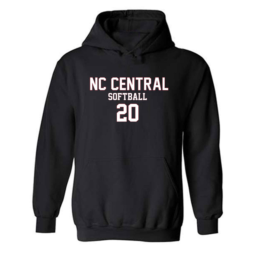NCCU - NCAA Softball : Sierra Soto - Replica Shersey Hooded Sweatshirt-0