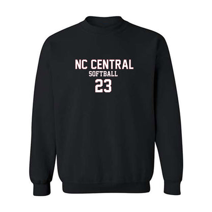 NCCU - NCAA Softball : Megan Ellis - Replica Shersey Crewneck Sweatshirt-0
