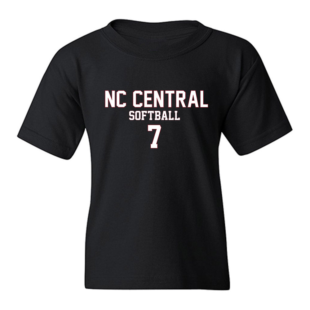 NCCU - NCAA Softball : Simone Mack - Replica Shersey Youth T-Shirt-0