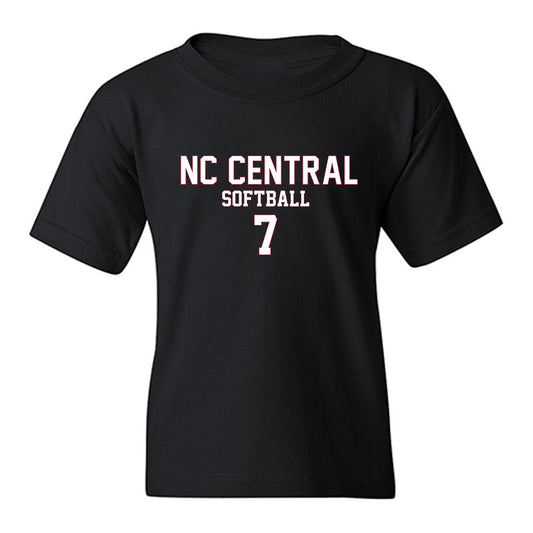 NCCU - NCAA Softball : Simone Mack - Replica Shersey Youth T-Shirt-0