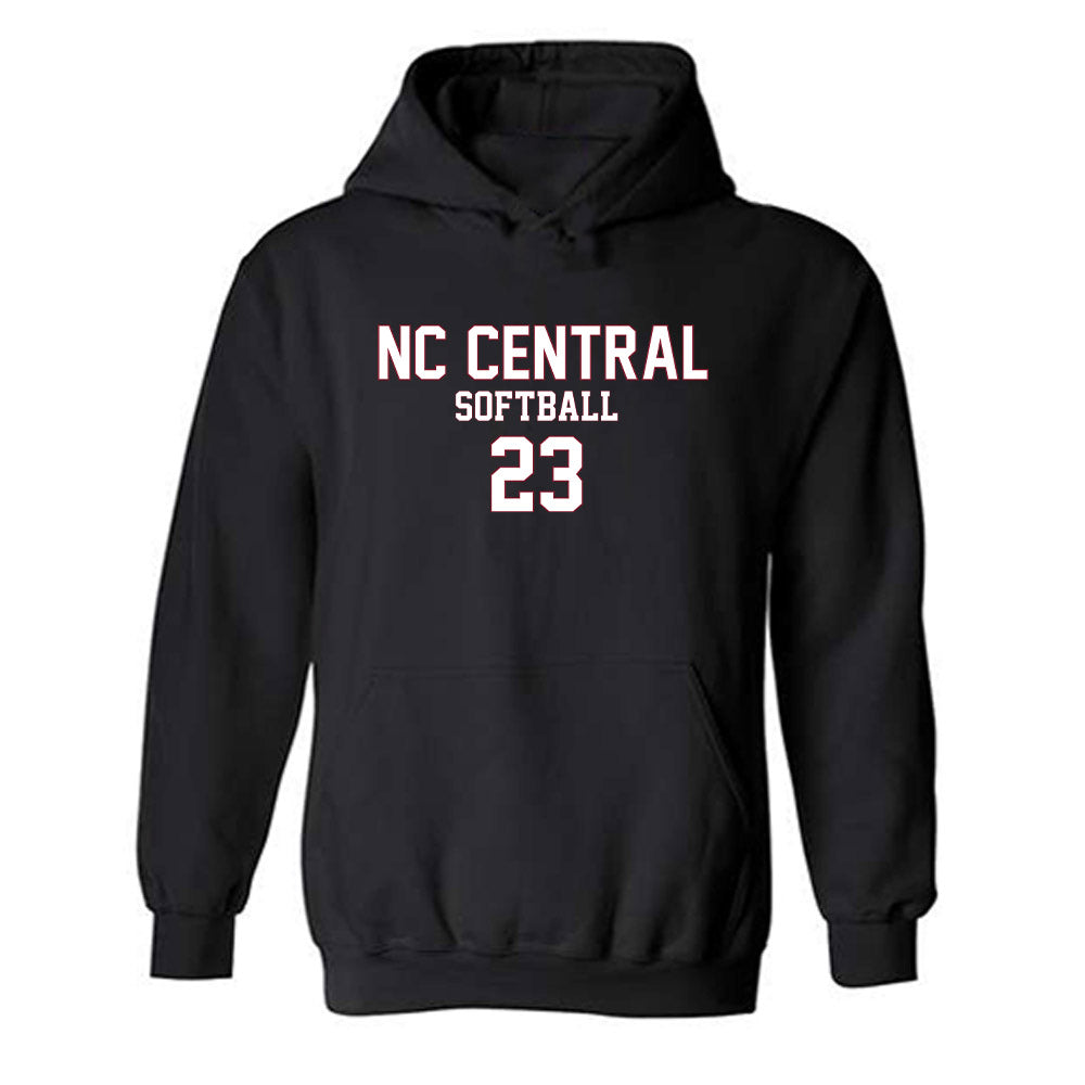 NCCU - NCAA Softball : Izabella Chavez - Replica Shersey Hooded Sweatshirt-0