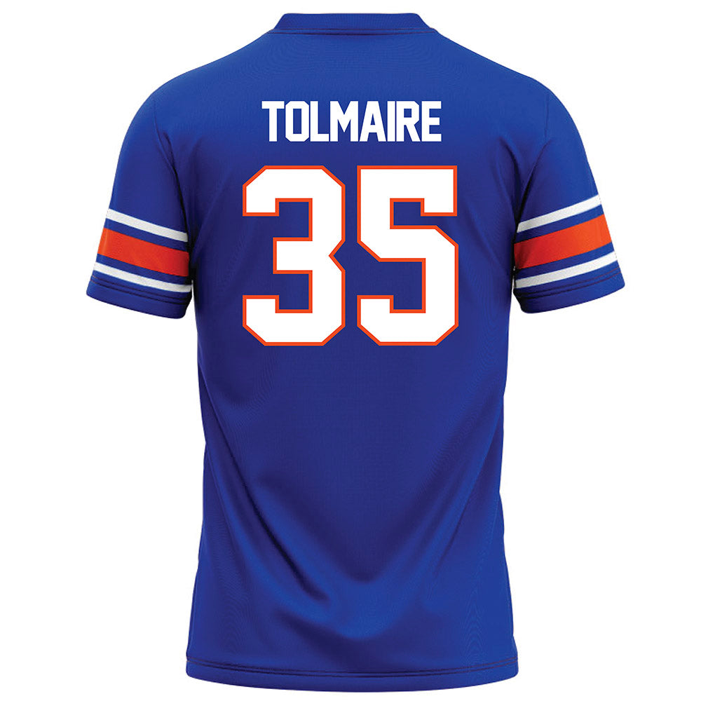 Boise State - NCAA Football : Treyvon Tolmaire - Blue Football Jersey