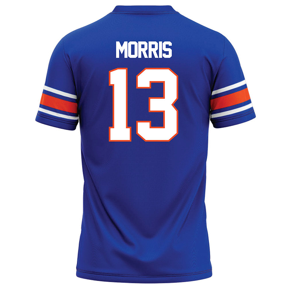 Boise State - NCAA Football : Darren Morris - Blue Football Jersey-1