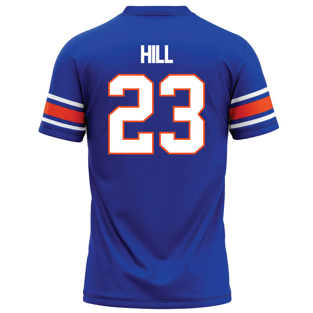 Boise State - NCAA Football : David Hill - Blue Football Jersey-1