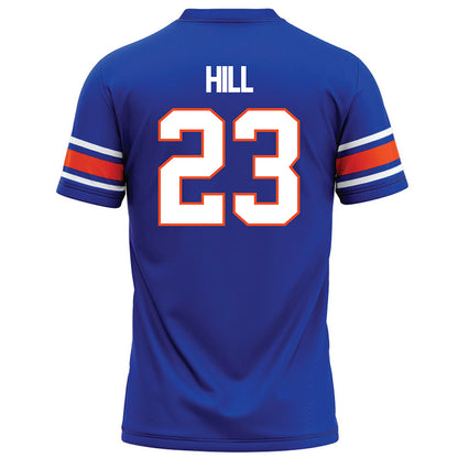 Boise State - NCAA Football : David Hill - Blue Football Jersey-1