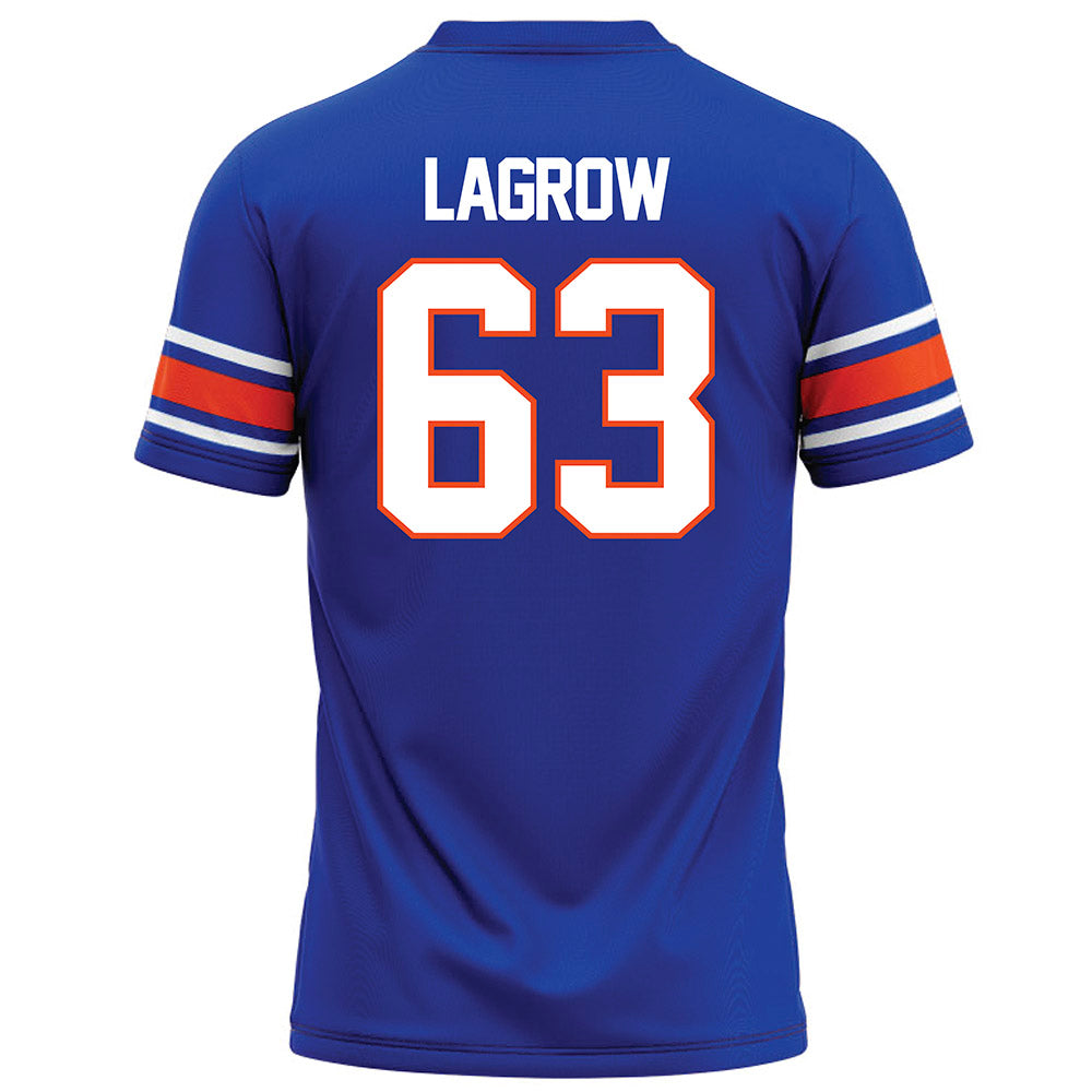 Boise State - NCAA Football : Connor LaGrow - Blue Football Jersey-1