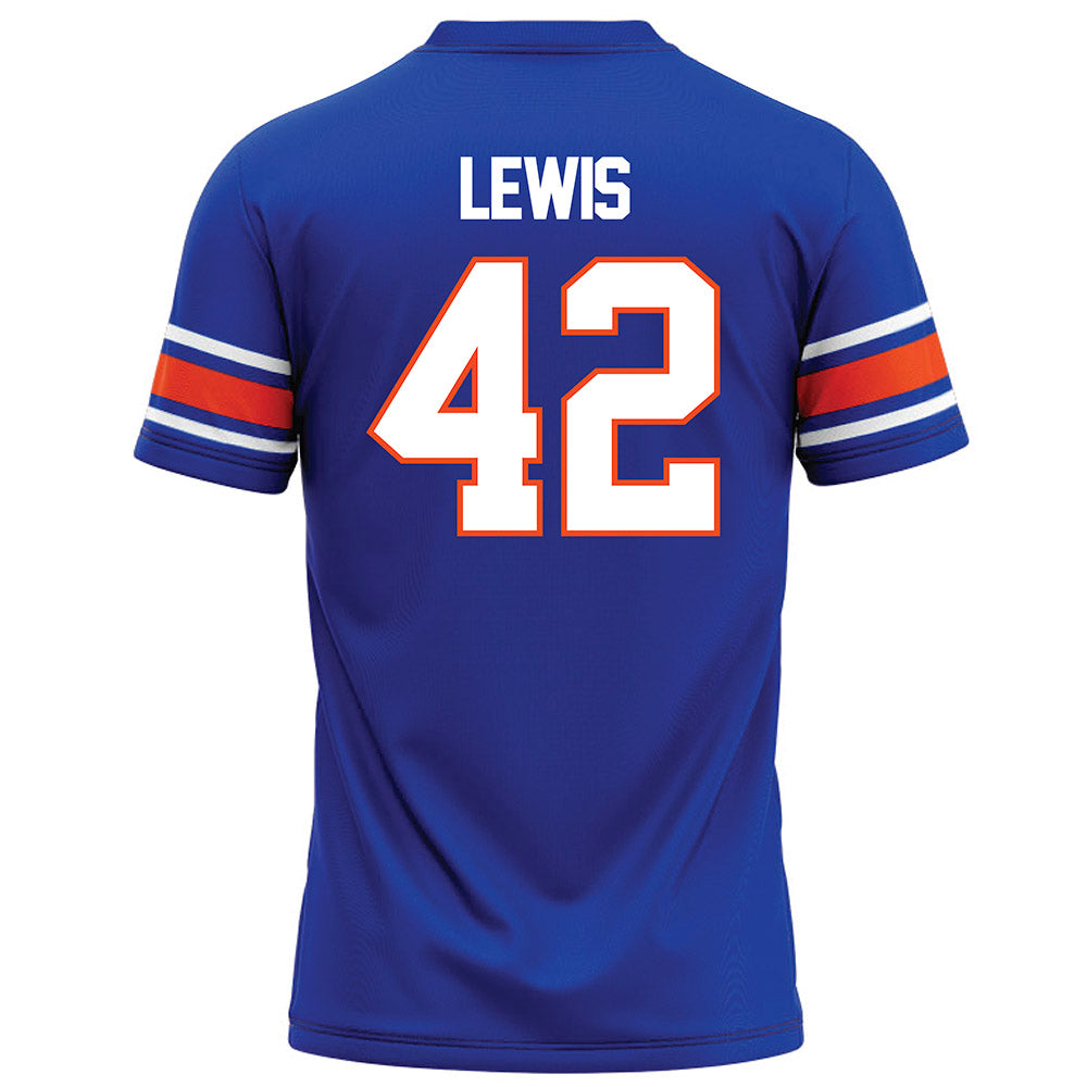 Boise State - NCAA Football : Zyhaire Lewis - Blue Football Jersey-1