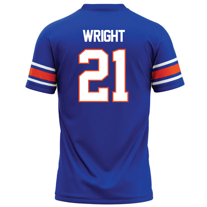 Boise State - NCAA Football : Akeem Wright - Blue Football Jersey-1