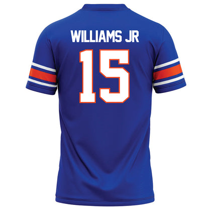 Boise State - NCAA Football : Qumonte Williams Jr - Blue Football Jersey-1