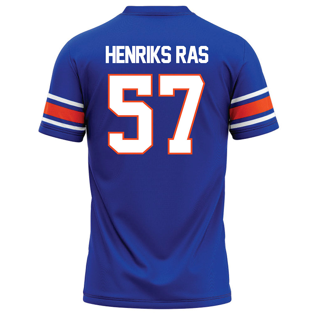 Boise State - NCAA Football : Gustaf Henriks Ras - Blue Football Jersey-1
