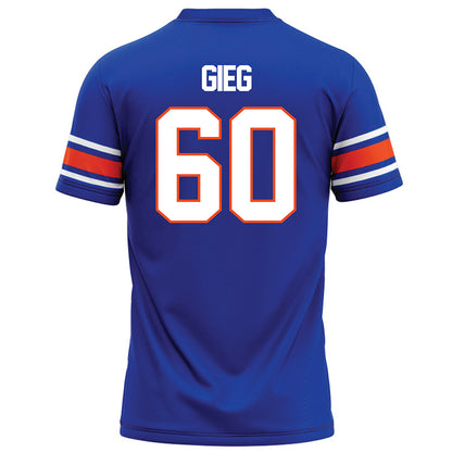 Boise State - NCAA Football : Spencer Gieg - Blue Football Jersey