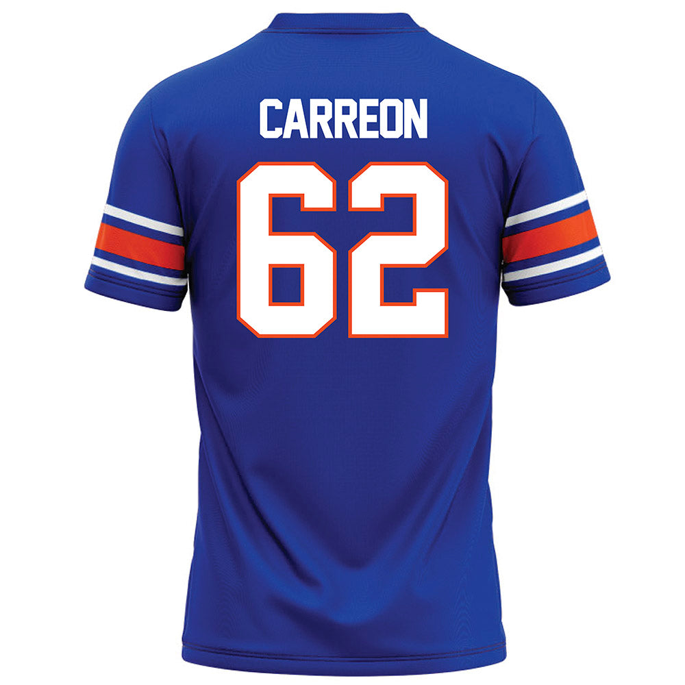 Boise State - NCAA Football : Roger Carreon - Blue Football Jersey-1