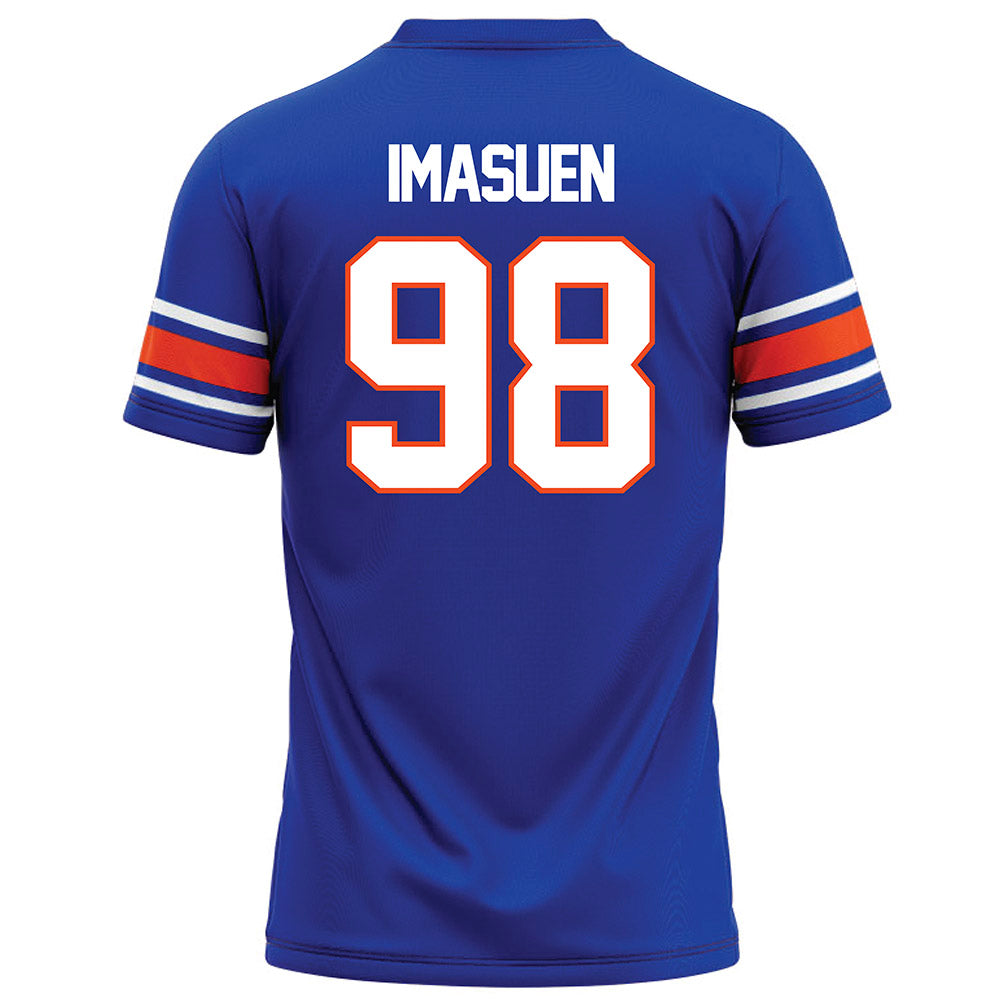 Boise State - NCAA Football : Bethel Imasuen - Blue Football Jersey-1