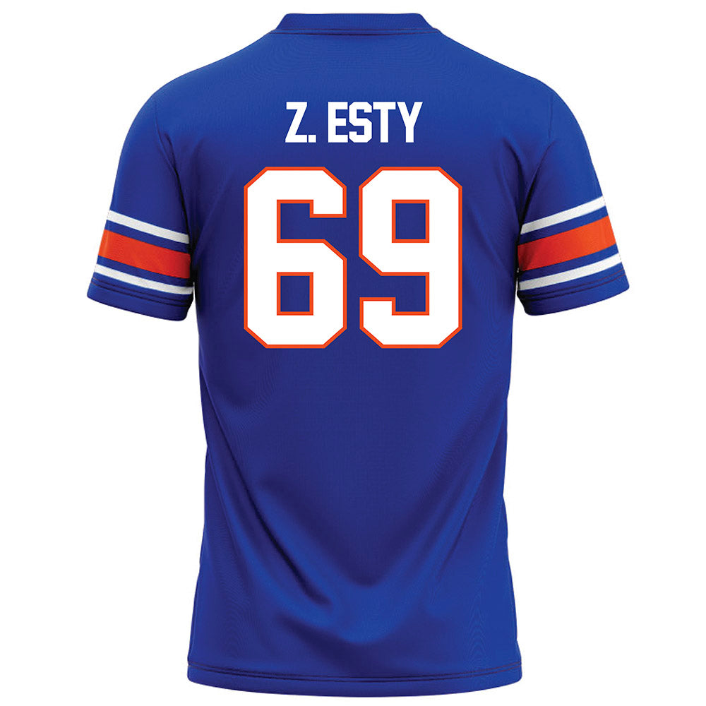 Boise State - NCAA Football : Zander Z. Esty - Blue Football Jersey-1