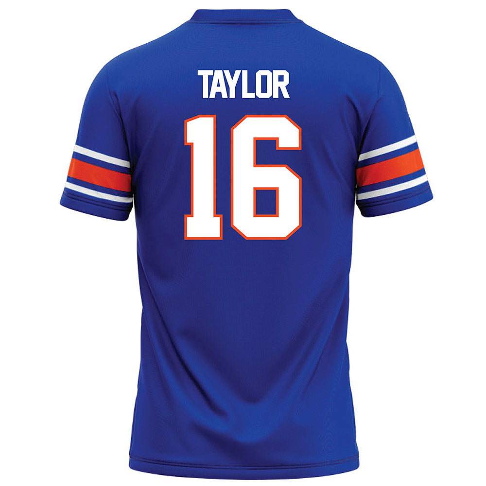 Boise State - NCAA Football : Jackson Taylor - Blue Football Jersey-1