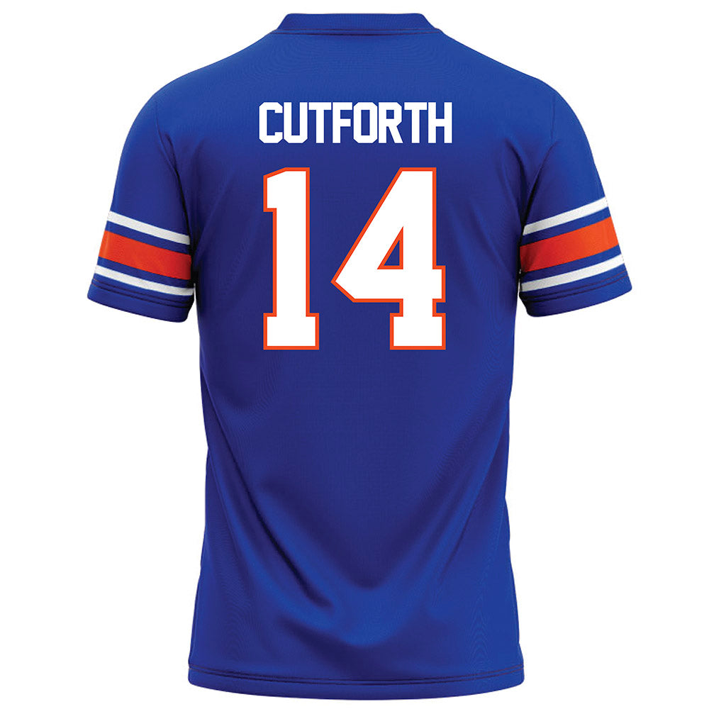 Boise State - NCAA Football : Max Cutforth - Blue Football Jersey-1