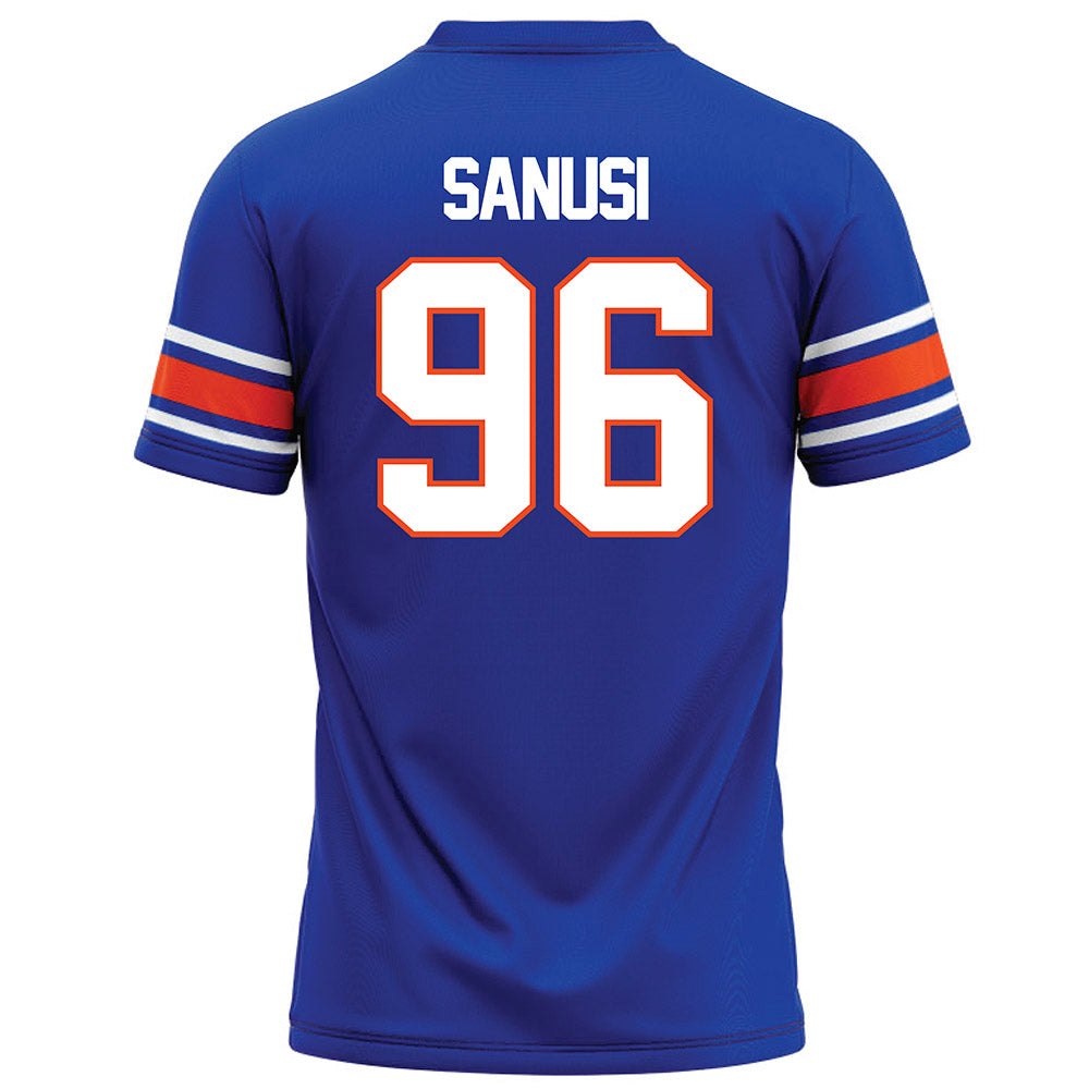 Boise State - NCAA Football : Lopez Sanusi - Blue Football Jersey-1