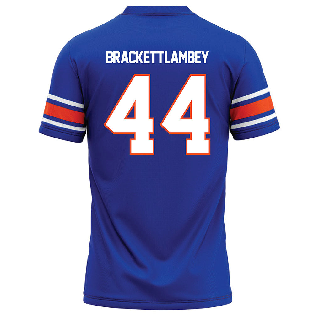 Boise State - NCAA Football : Syncere Brackett-Lambey - Blue Football Jersey-1
