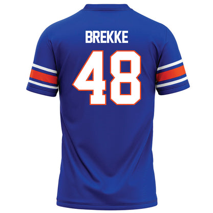 Boise State - NCAA Football : Ryan Brekke - Blue Football Jersey-1
