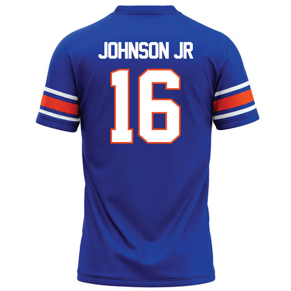 Boise State - NCAA Football : Franklyn Johnson Jr - Blue Football Jersey
