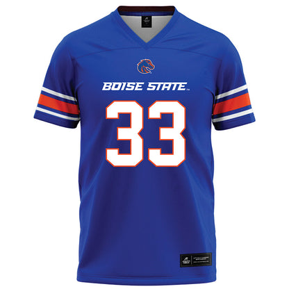 Boise State - NCAA Football : Josiah Alanis - Blue Football Jersey-0