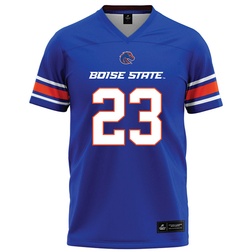 Boise State - NCAA Football : David Hill - Blue Football Jersey-0