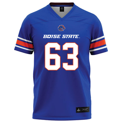 Boise State - NCAA Football : Connor LaGrow - Blue Football Jersey-0
