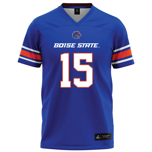 Boise State - NCAA Football : Zeke Martinez - Blue Football Jersey-0