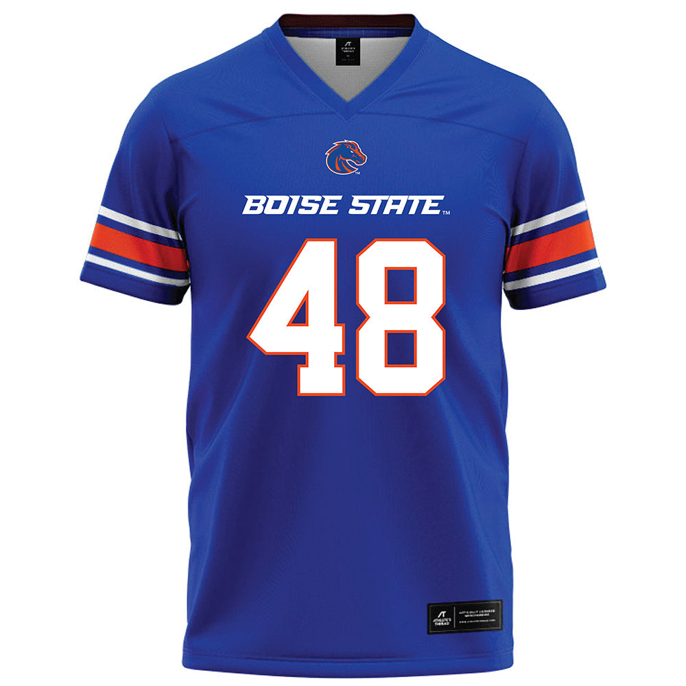 Boise State - NCAA Football : Ryan Brekke - Blue Football Jersey-0