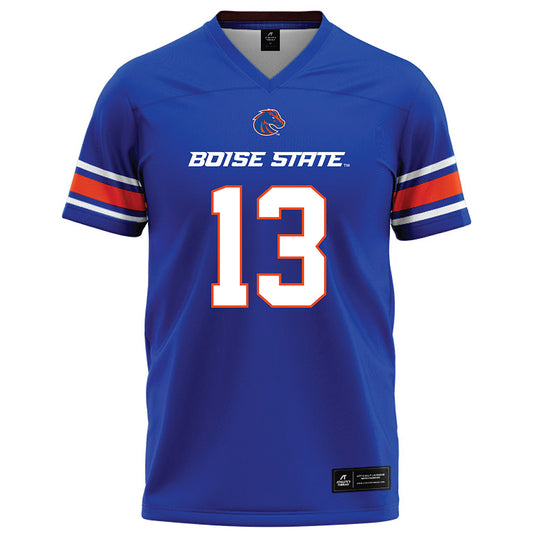 Boise State - NCAA Football : Sterling Lane - Blue Football Jersey-0