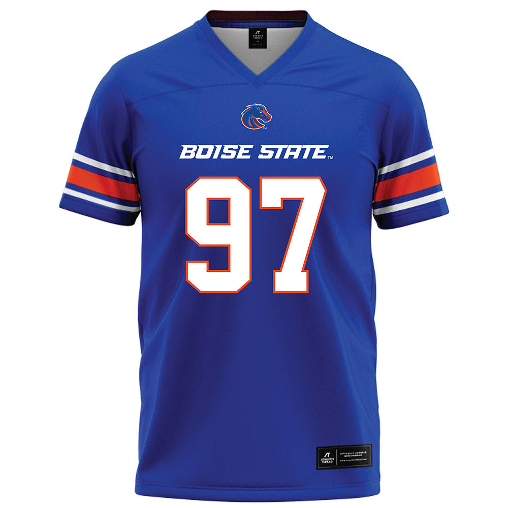 Boise State - NCAA Football : Mikaio Edward - Blue Football Jersey-0
