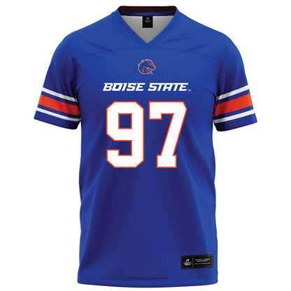 Boise State - NCAA Football : Mikaio Edward - Blue Football Jersey-0