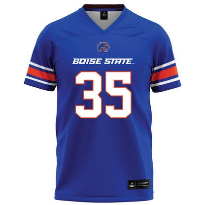 Boise State - NCAA Football : Colton Boomer - Blue Football Jersey-0