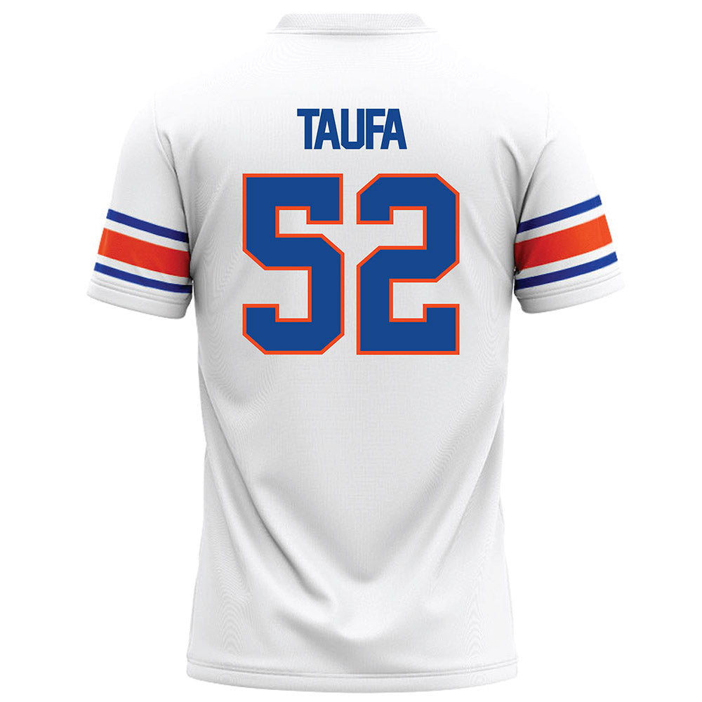 Boise State - NCAA Football : Stewart Taufa - White Football Jersey-1