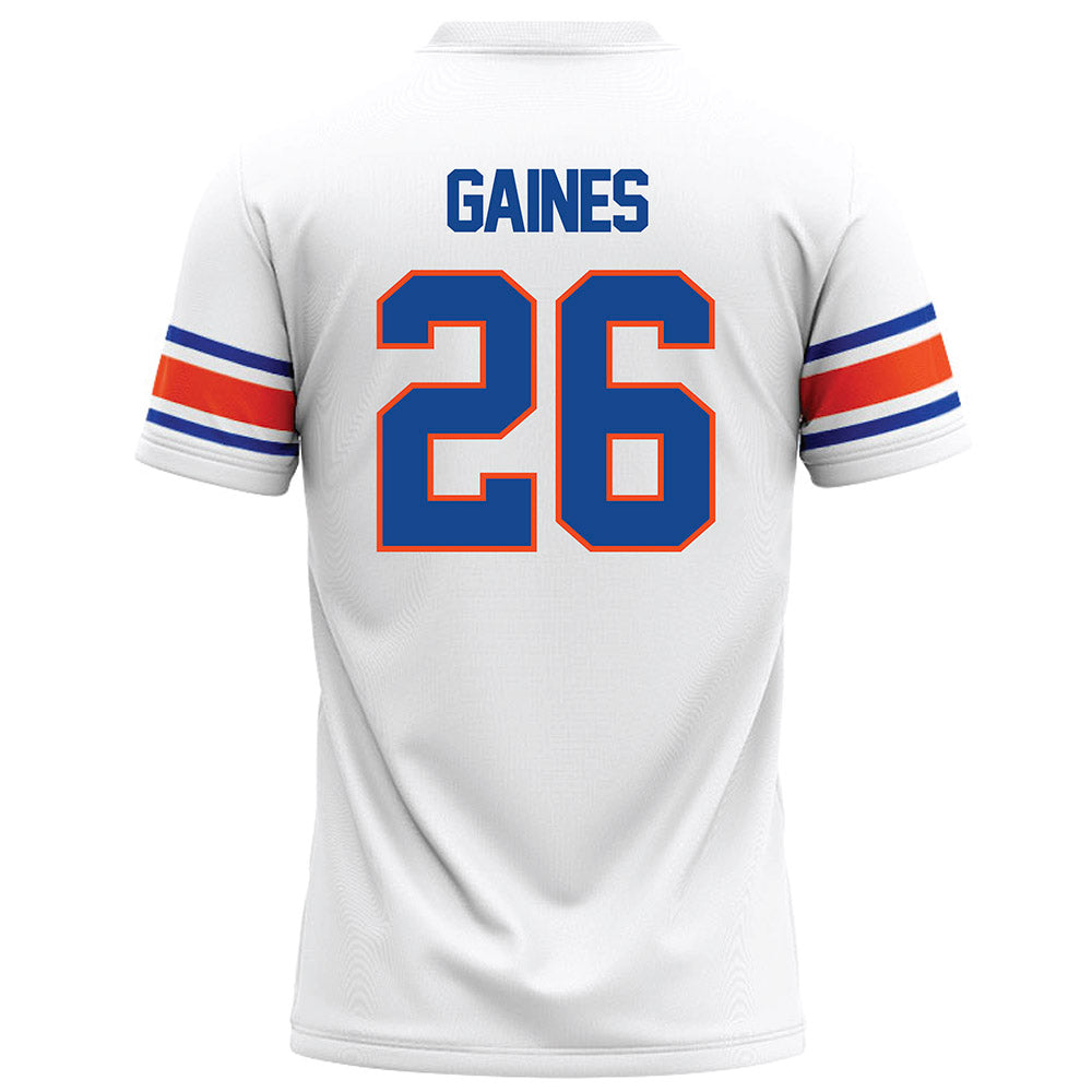 Boise State - NCAA Football : Sire Gaines - White Football Jersey-1