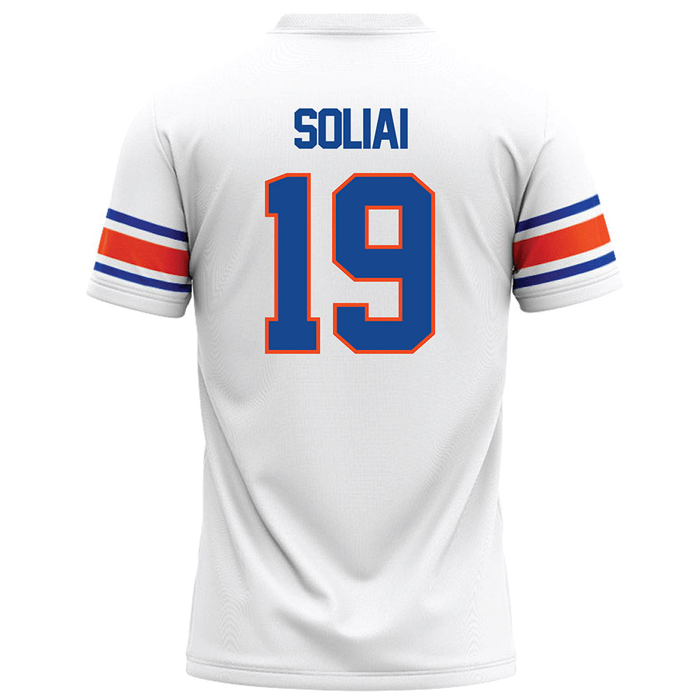 Boise State - NCAA Football : Madden Soliai - White Football Jersey-1