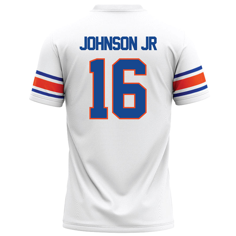 Boise State - NCAA Football : Franklyn Johnson Jr - White Football Jersey
