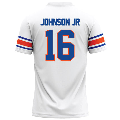 Boise State - NCAA Football : Franklyn Johnson Jr - White Football Jersey