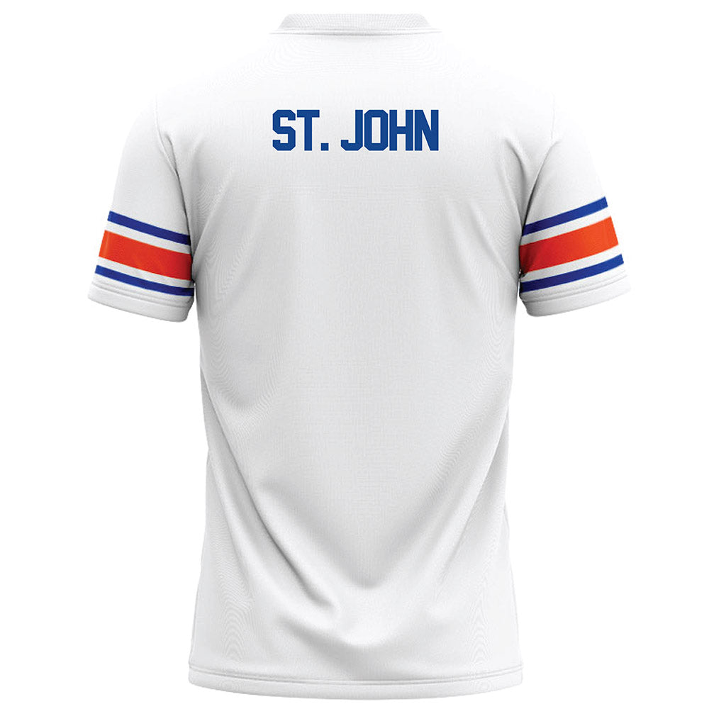 Boise State - NCAA Football : Paz St. John - White Football Jersey-1