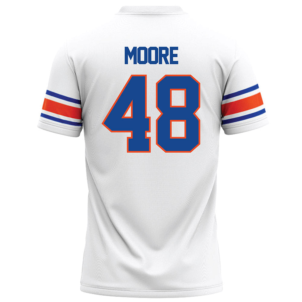 Boise State - NCAA Football : Canaan Moore - White Football Jersey-1